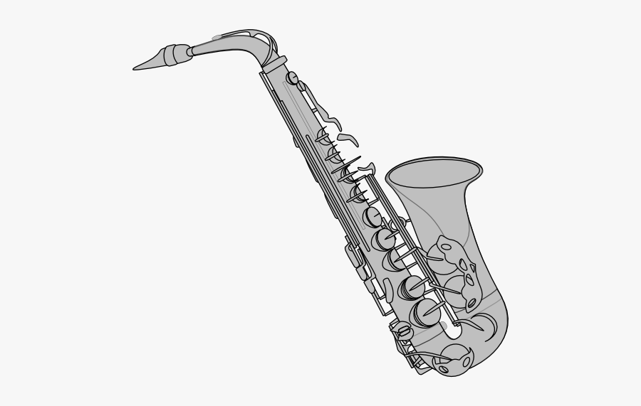 Saxophone Clipart Silver, Transparent Clipart