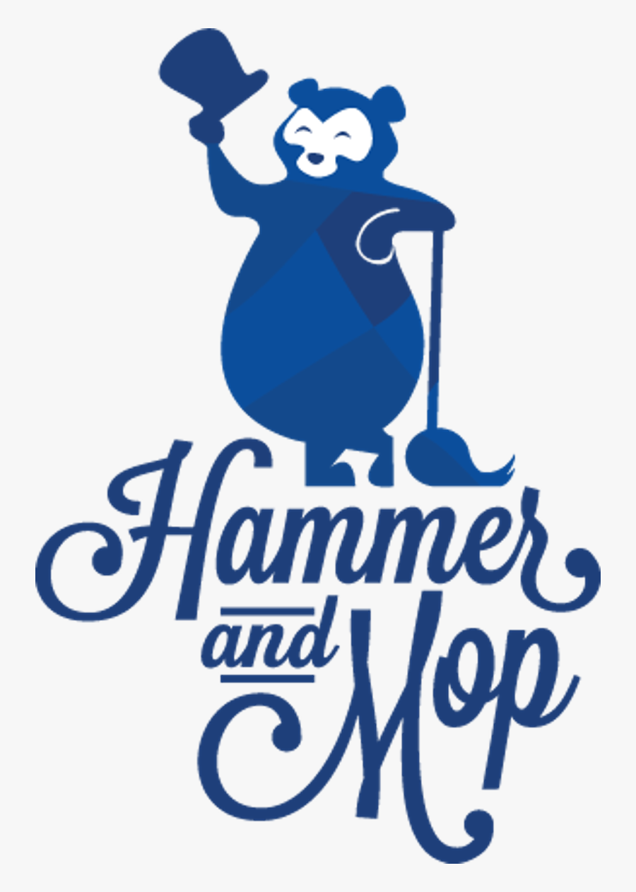 Hammer And Mop, Transparent Clipart