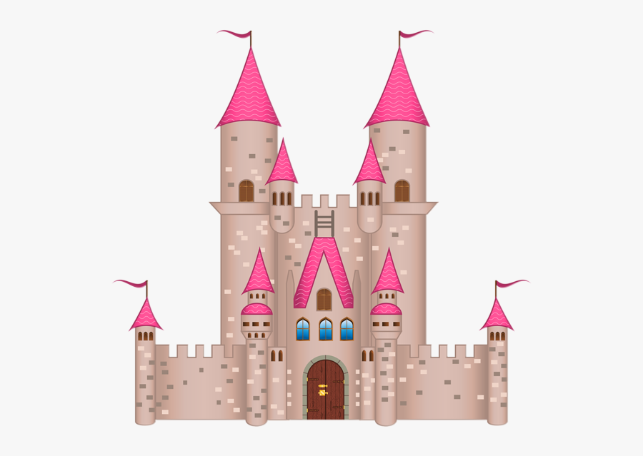 Pink Castle Png Clipart Image, Transparent Clipart