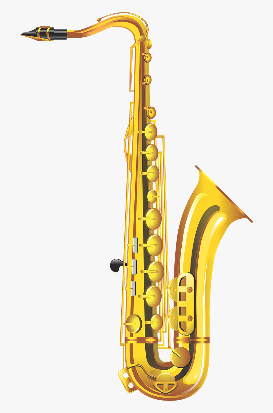 Saxophone Clipart, Transparent Clipart