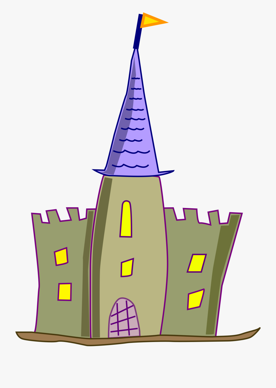 Simple Castle Clipart, Transparent Clipart