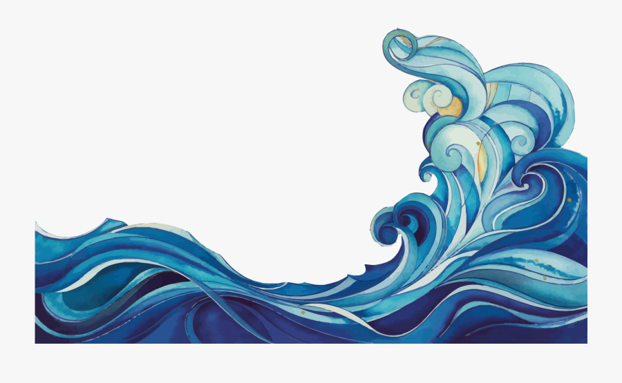 Transparent Waves Clipart, Transparent Clipart
