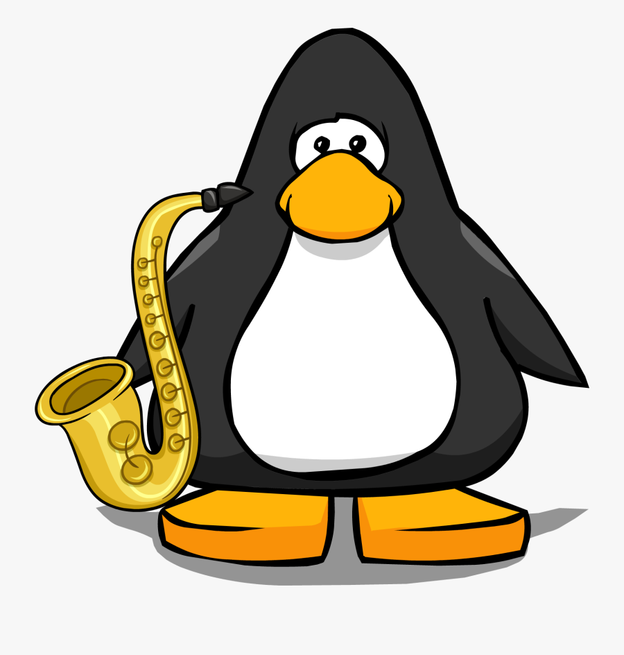 Saxophone From A Player Card, Transparent Clipart
