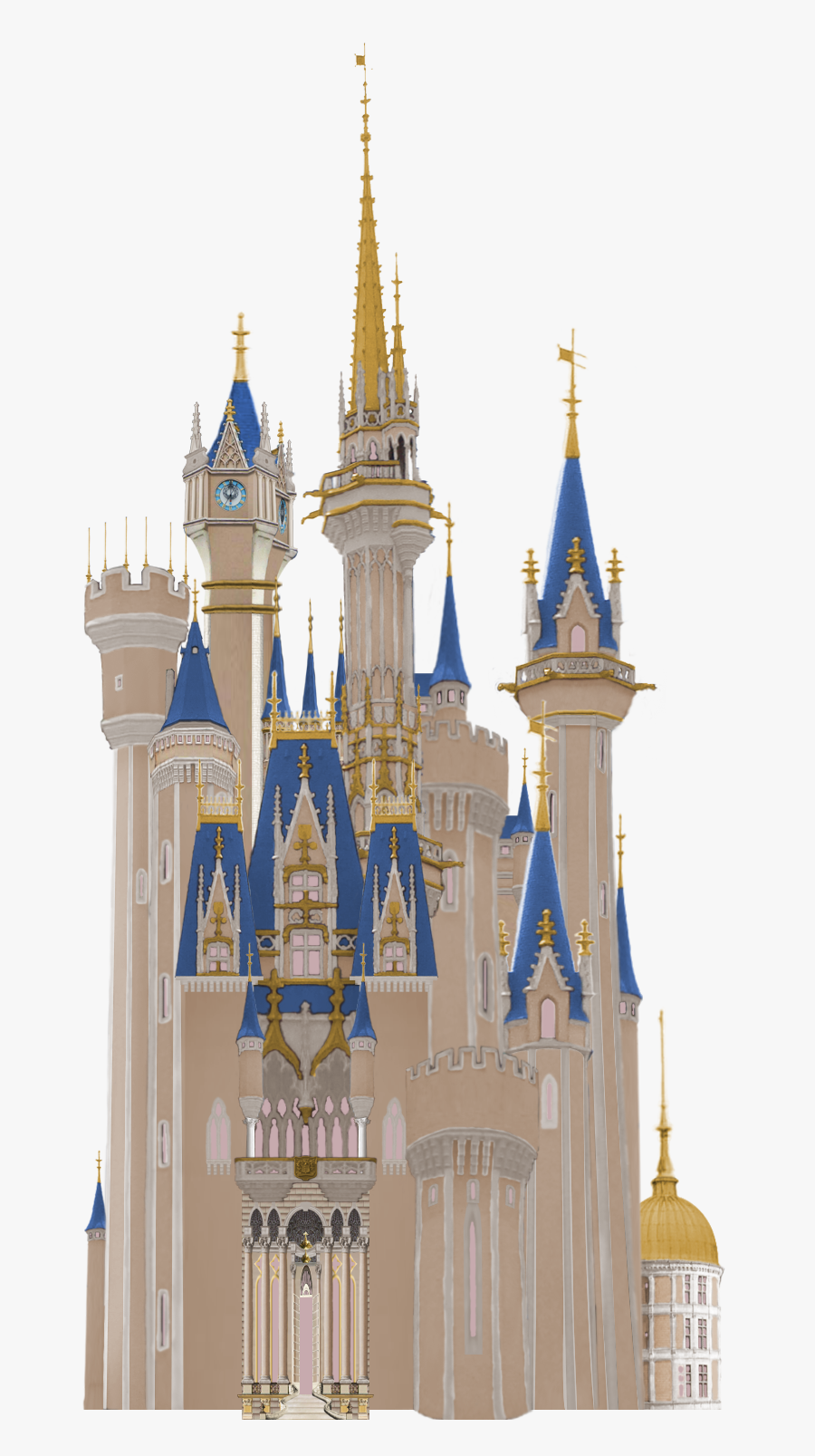 Transparent Disney Castle Clipart Black And White, Transparent Clipart