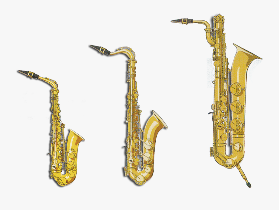 Baritone Saxophone, Transparent Clipart