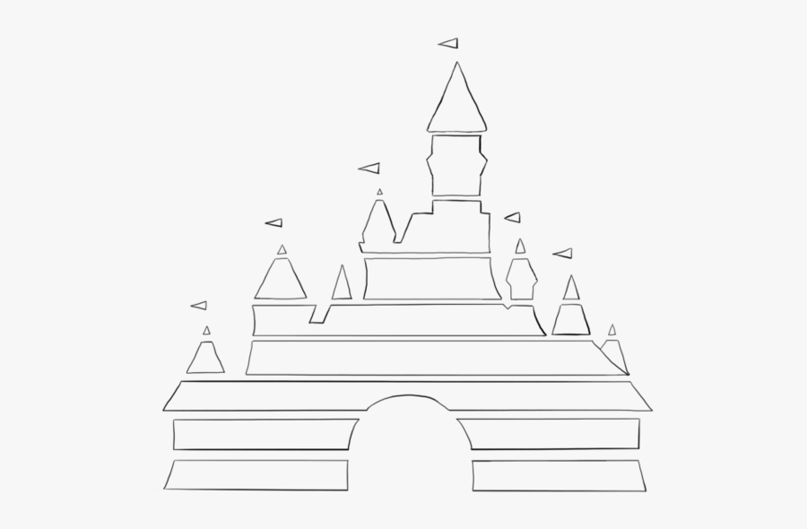 Disneyland Clipart Snow White Castle - Tattoo Silueta De Castillo Disney, Transparent Clipart