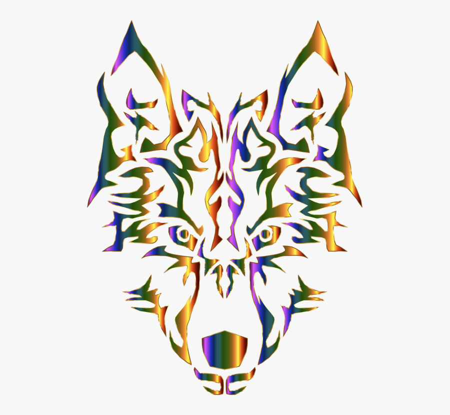 Transparent National Geographic Png - Wolf Tribal Png, Transparent Clipart