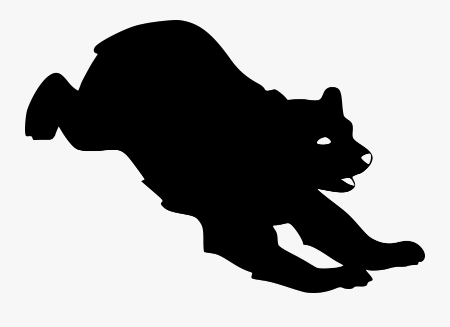 Bear Gray Wolf Silhouette Clip Art, Transparent Clipart