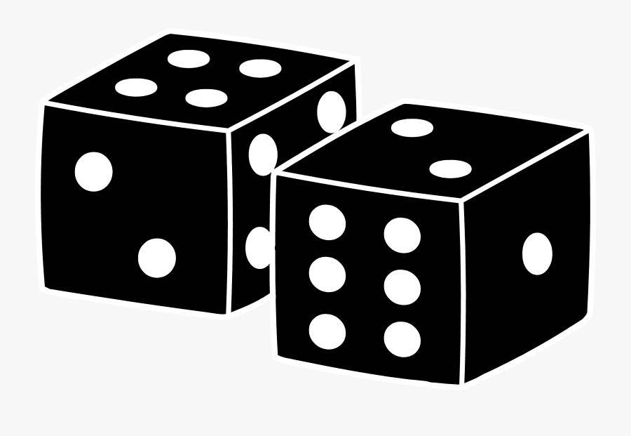 Black Playing Design Free - Board Games Black And White, Transparent Clipart