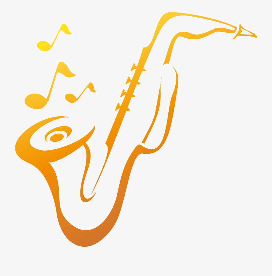 Logo Saxophone Royalty-free Music - Vector Music Free Png, Transparent Clipart