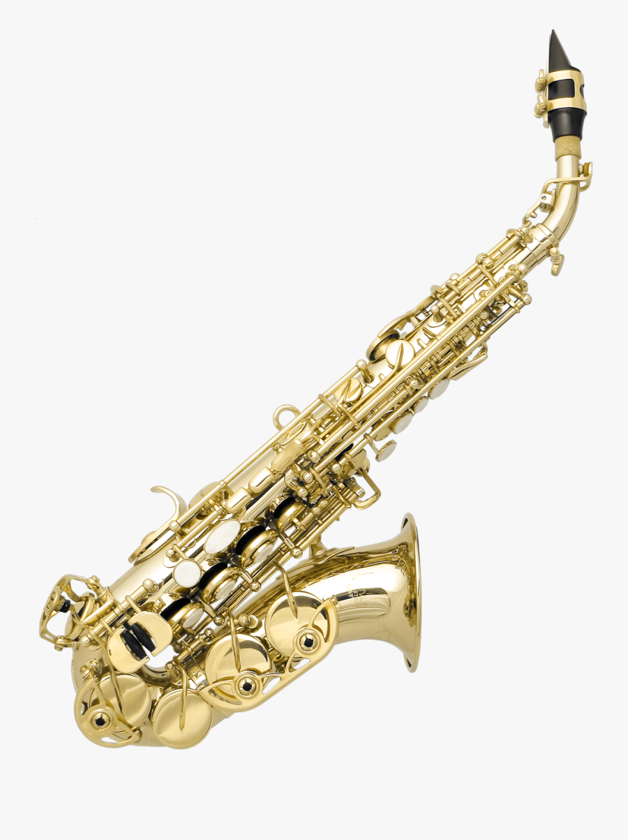 Saxaphone Drawing Soprano Saxophone Transparent Png Curved Soprano