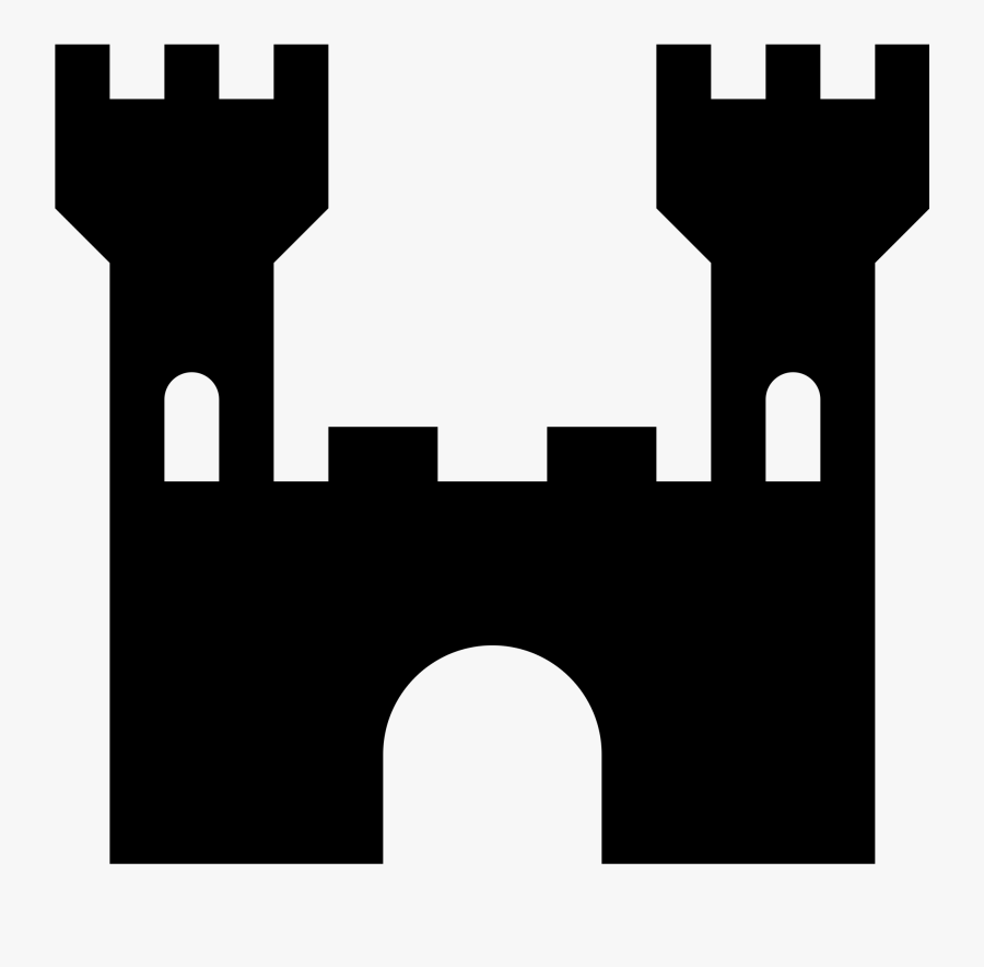 Castle Clipart Simple - Castle Icon Png, Transparent Clipart