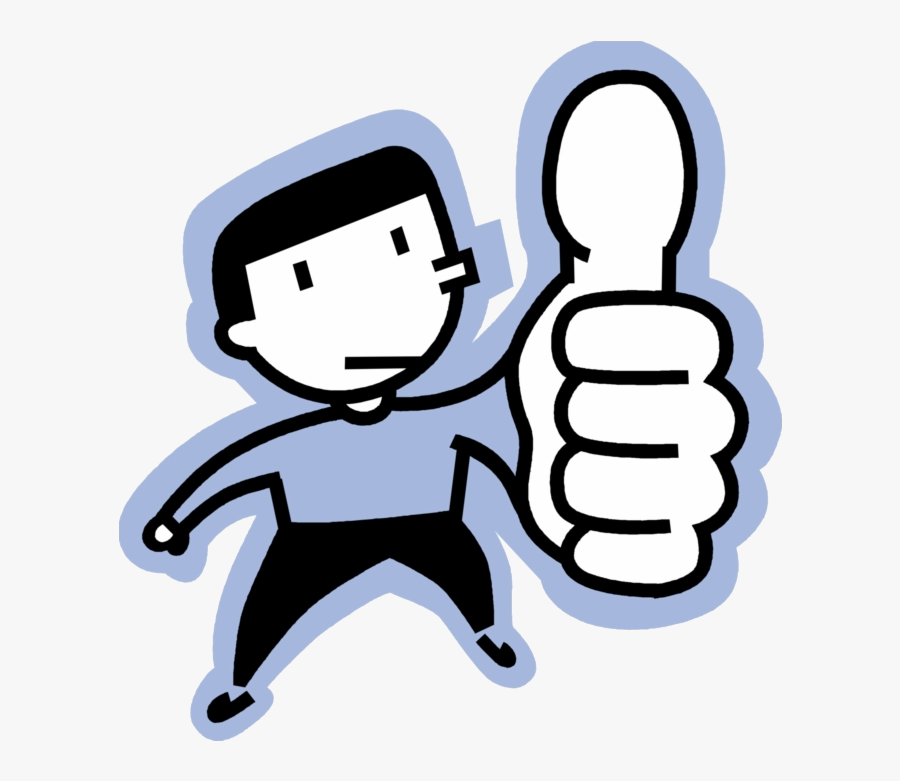 Thumb Vector Illustration - Thumbs Up Clipart, Transparent Clipart