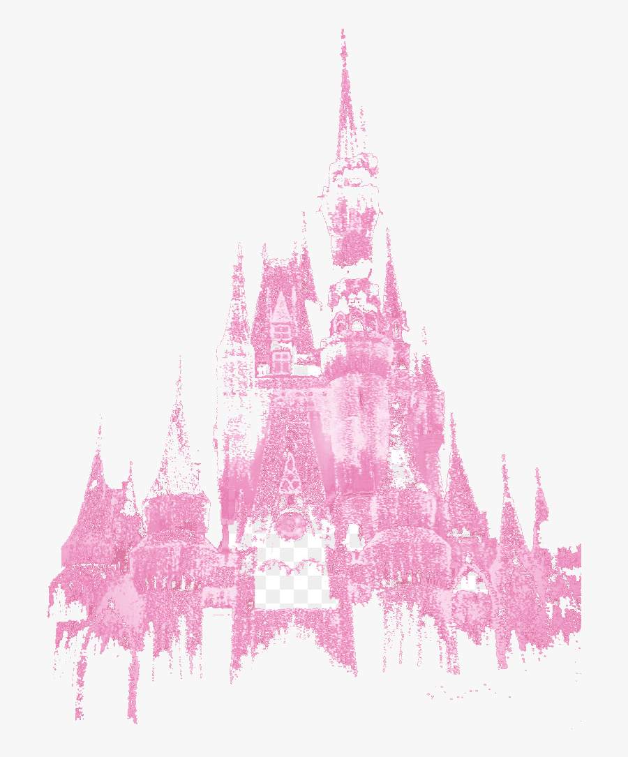 Disney Castle Pink Clipart Sleeping Beauty Disneyland - Disney Castle Transparent Background, Transparent Clipart
