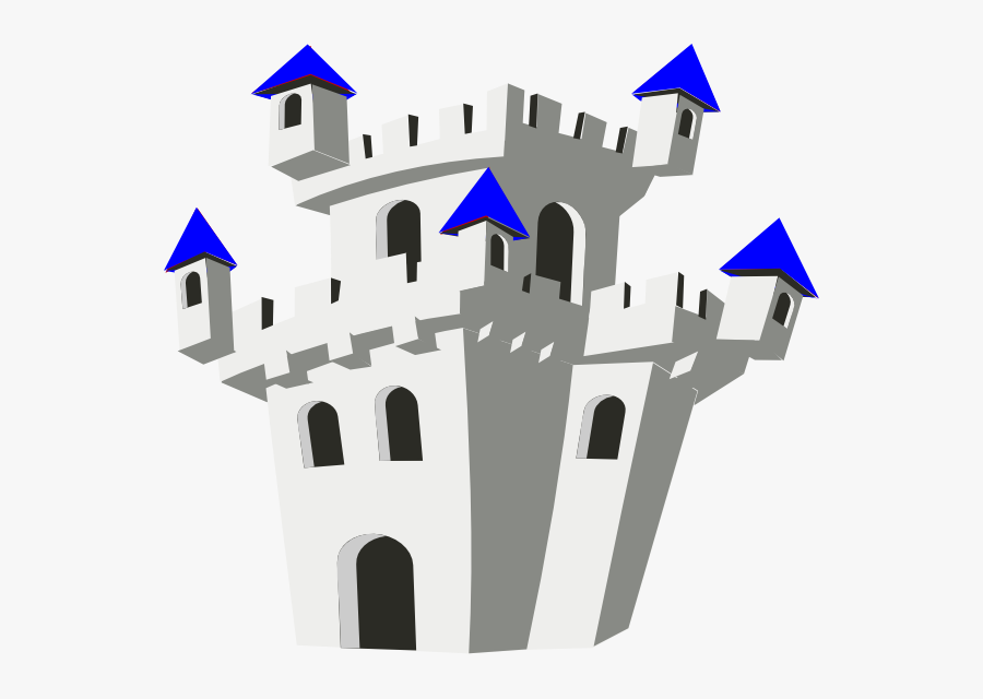 Png Svg Clip Art - Blue Castle Clip Art, Transparent Clipart