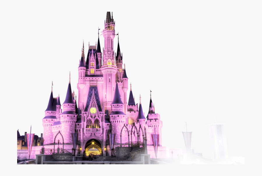 Transparent Pink Castle Clipart - Disneyland Castle Wallpaper Desktop, Transparent Clipart