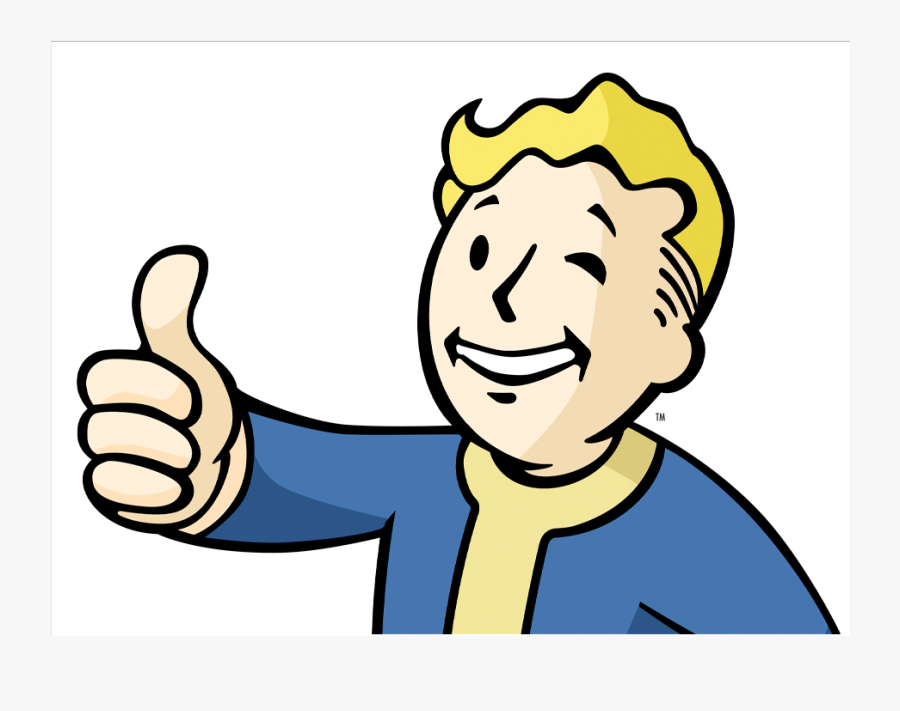 Finger,cartoon,facial Signal,art,line Art,graphics - Fallout Boy Thumbs Up, Transparent Clipart