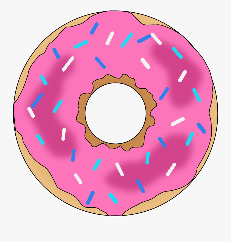 Pink,food,circle - Comeme El Donut Letra, Transparent Clipart