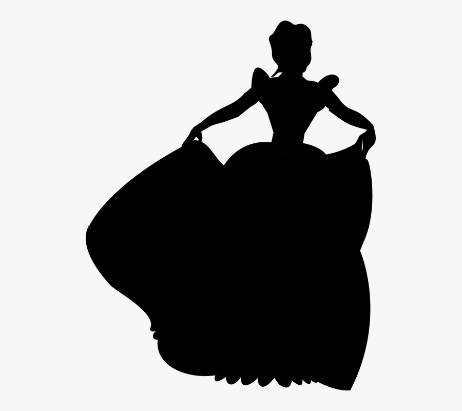 Disney Princess Silhouette Png, Transparent Clipart