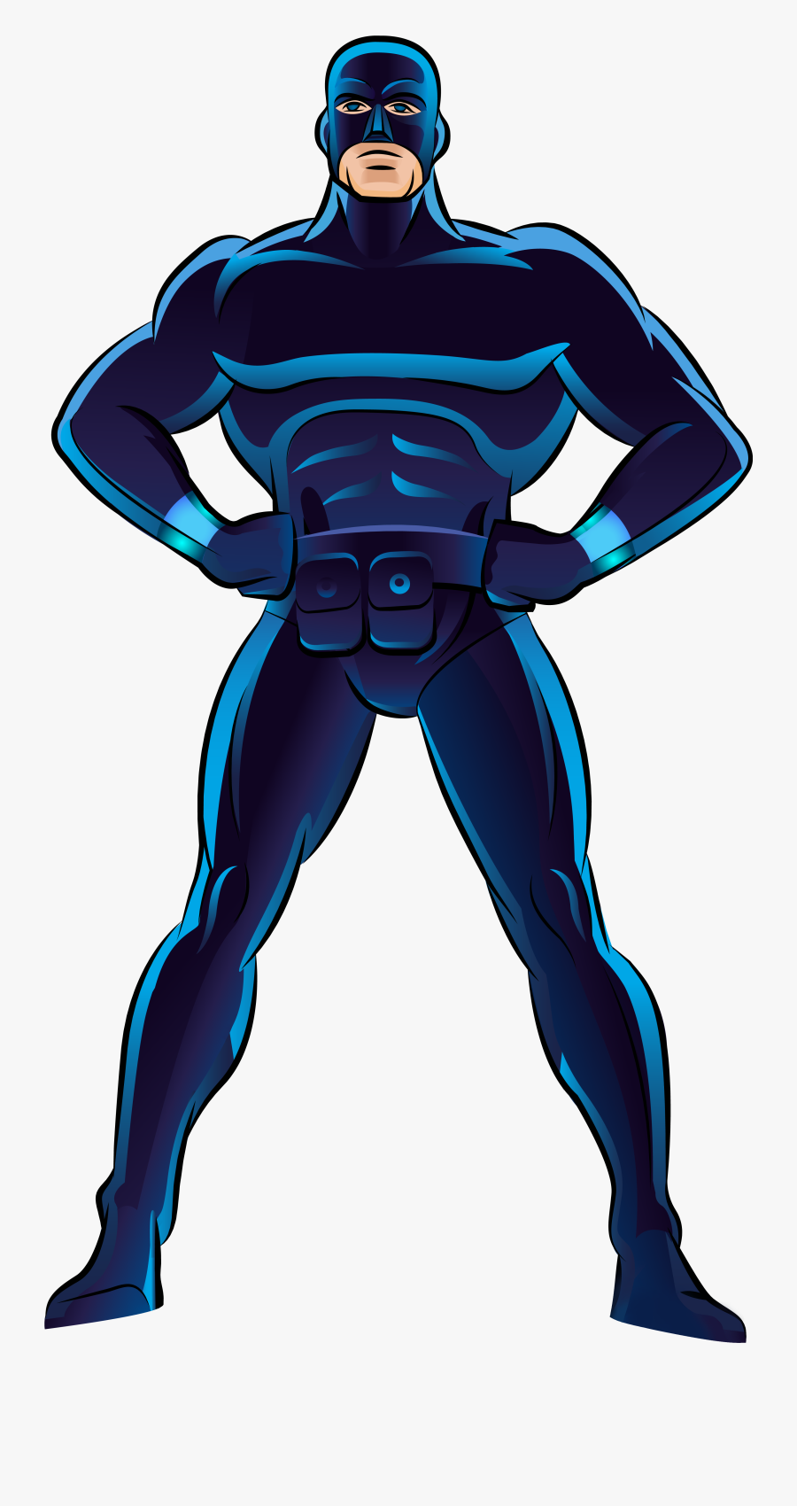 Blue Superhero Png Clip Art - Power Rangers Spd Suit, Transparent Clipart
