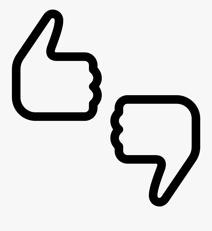 Transparent Thumbs Up Clip Art - Thumbs Up Down Icon, Transparent Clipart