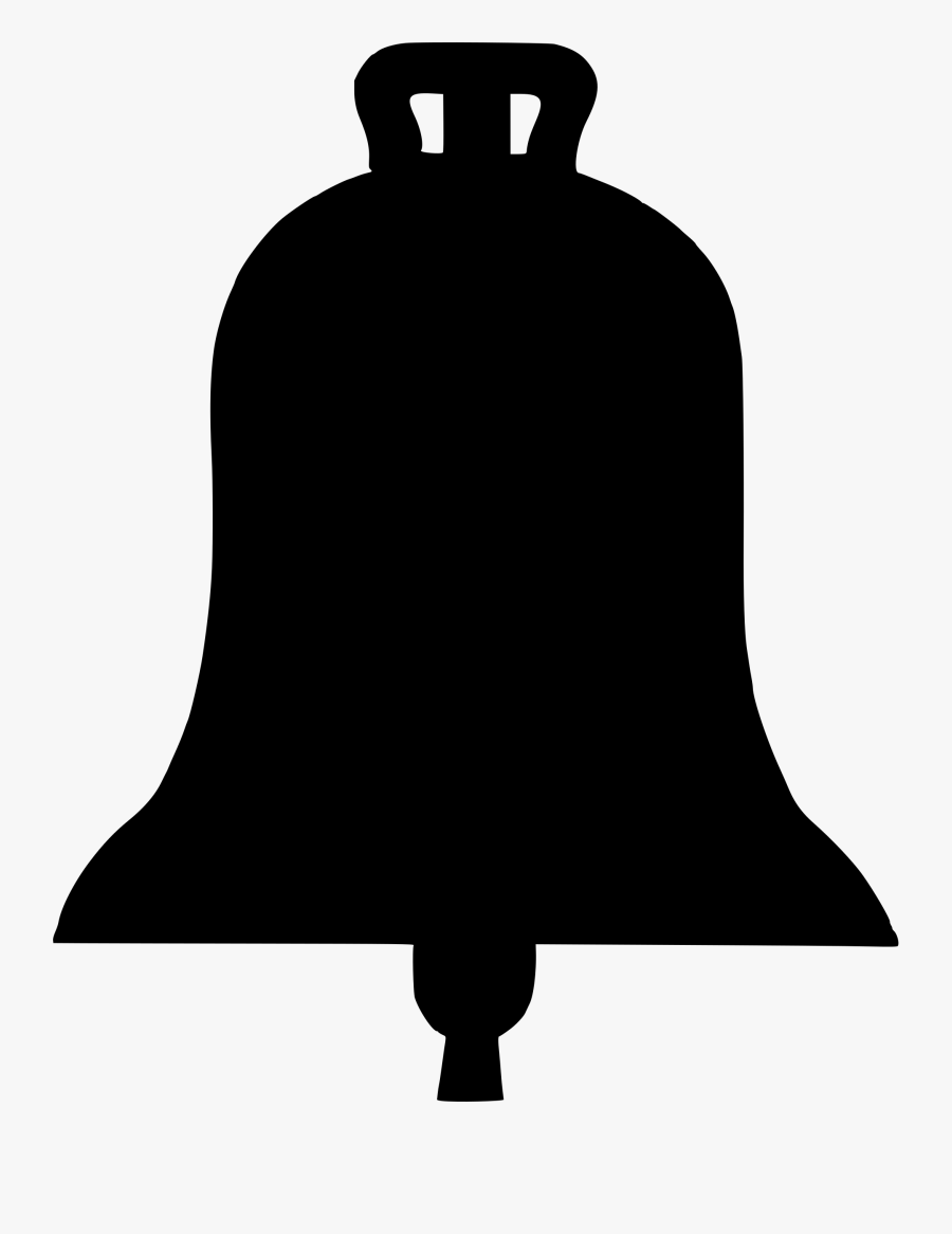 Silhouette,bell,line - Clip Art, Transparent Clipart