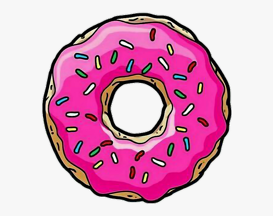 Tumblr Donut Homer Simpsons - Rosquinhas Desenho, Transparent Clipart