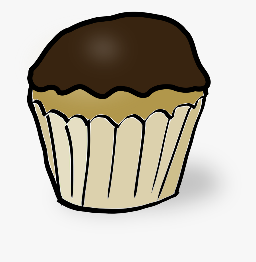 Muffin Cupcake Tart Frosting & Icing Chocolate Chip - Chocolate Muffin Clipart, Transparent Clipart