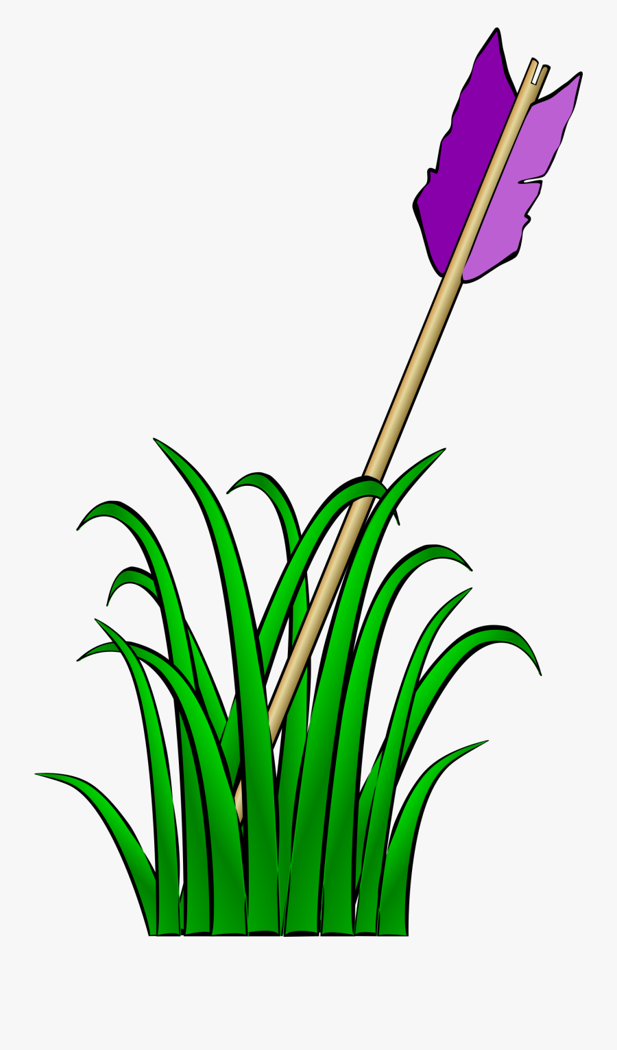 Arrow In The Grass Clip Arts - Grass Clip Art, Transparent Clipart