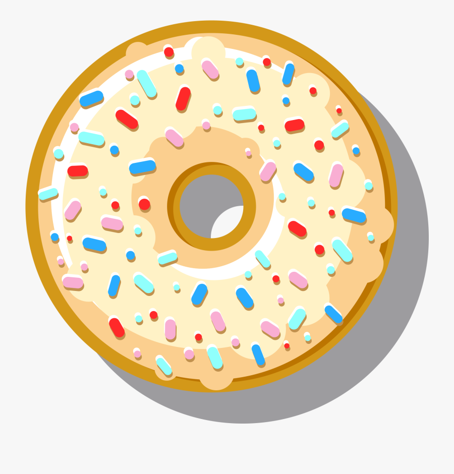 Iceberry Ice Cream Donut - Circle, Transparent Clipart