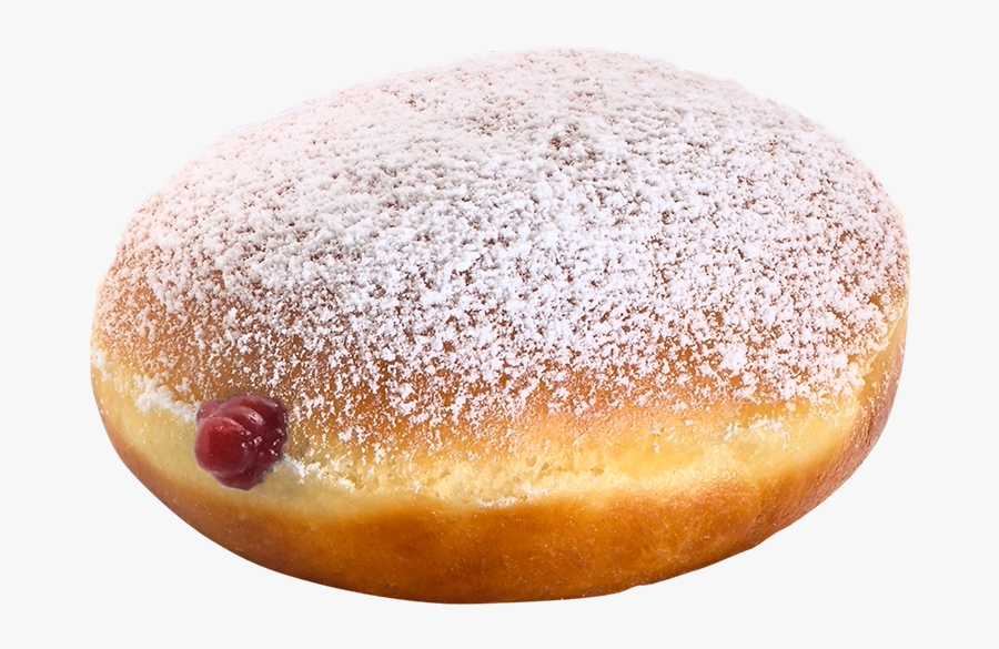 Clip Art Powdered Strawberry Filled Donuts, Transparent Clipart