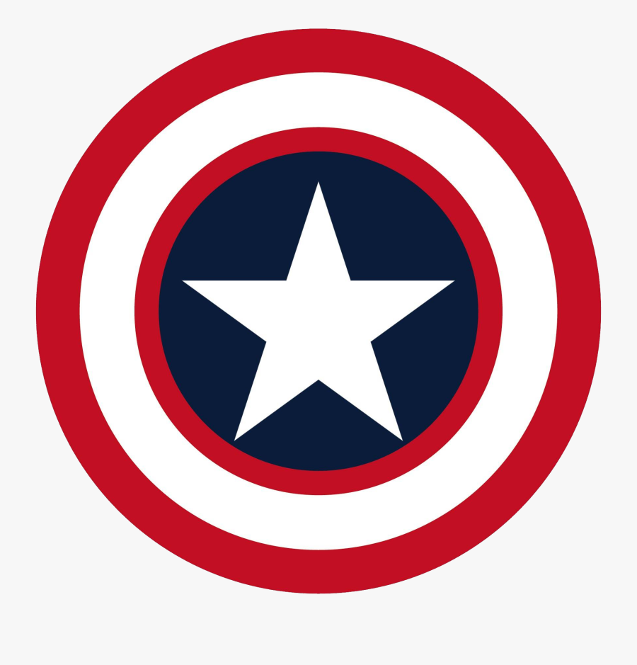 Man Captain Superhero America Iron Logo Heroes Clipart - Captain America Shield Png, Transparent Clipart