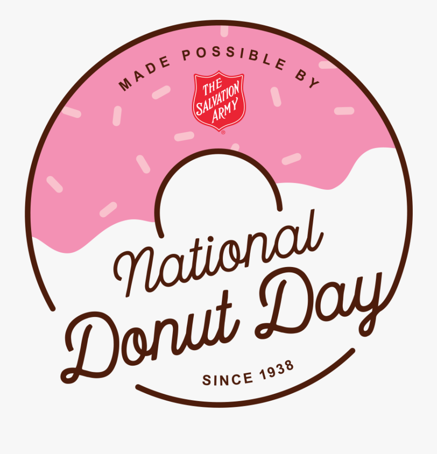 Transparent Donuts Clipart - National Donut Day Salvation Army, Transparent Clipart