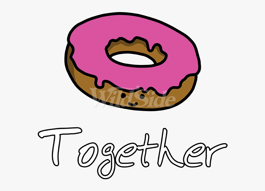 Pink Donut Together, Transparent Clipart