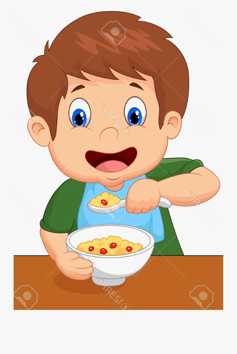 Eat Breakfast Clip Art - Eat Cereal Clip Art, Transparent Clipart