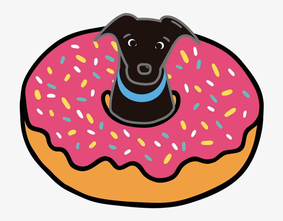 Donut Clipart Dog, Transparent Clipart