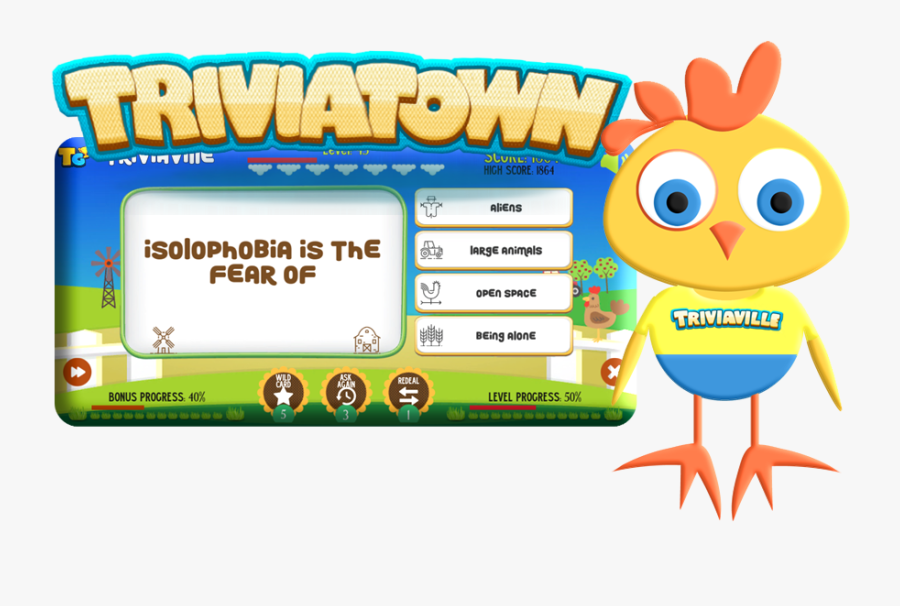 Trivia Town Online Trivia Game Tournaments - Cartoon, Transparent Clipart