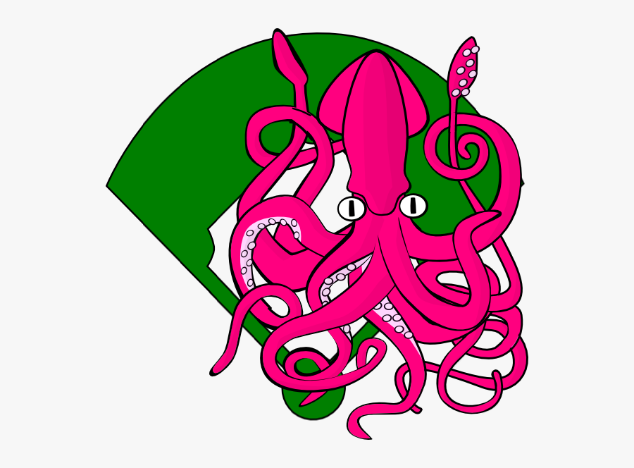 Squid, Transparent Clipart