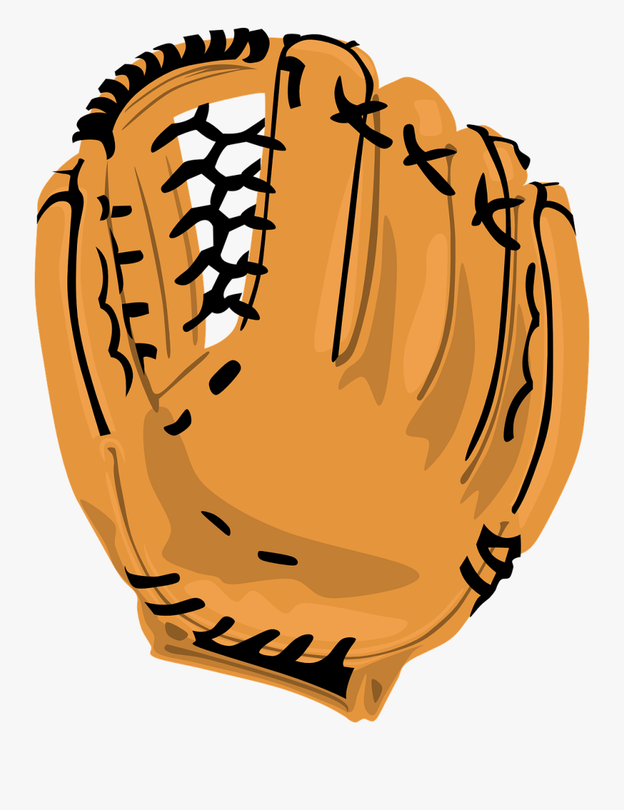Softball Clipart - Baseball Glove Vector, Transparent Clipart