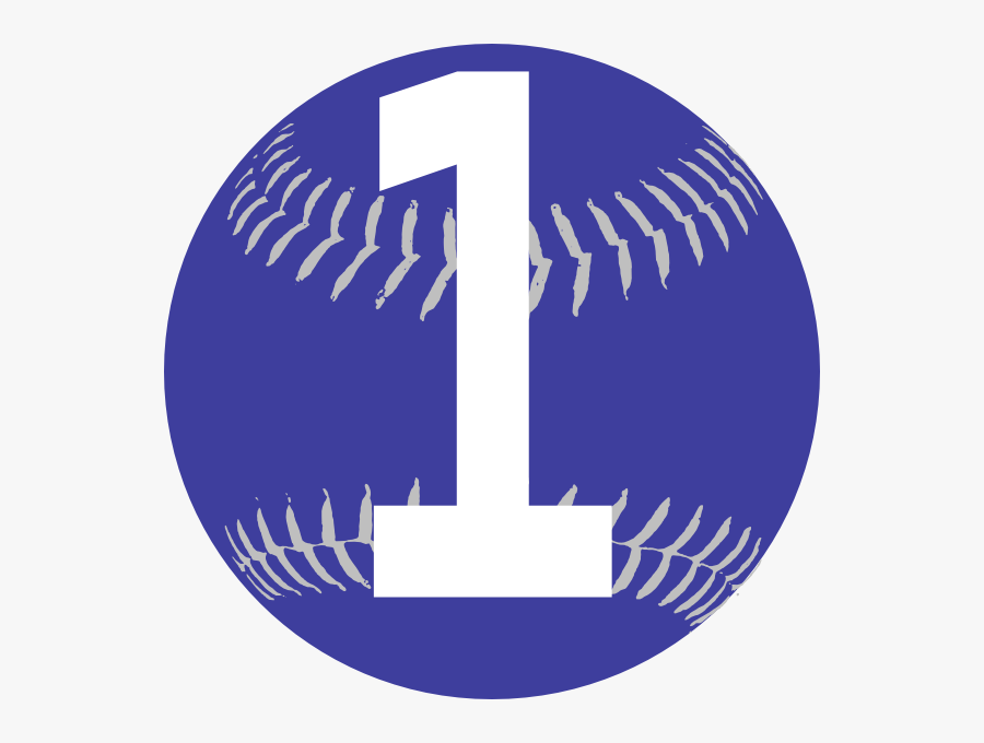 Blue Softball Svg Clip Arts - Orange And Blue Softball, Transparent Clipart