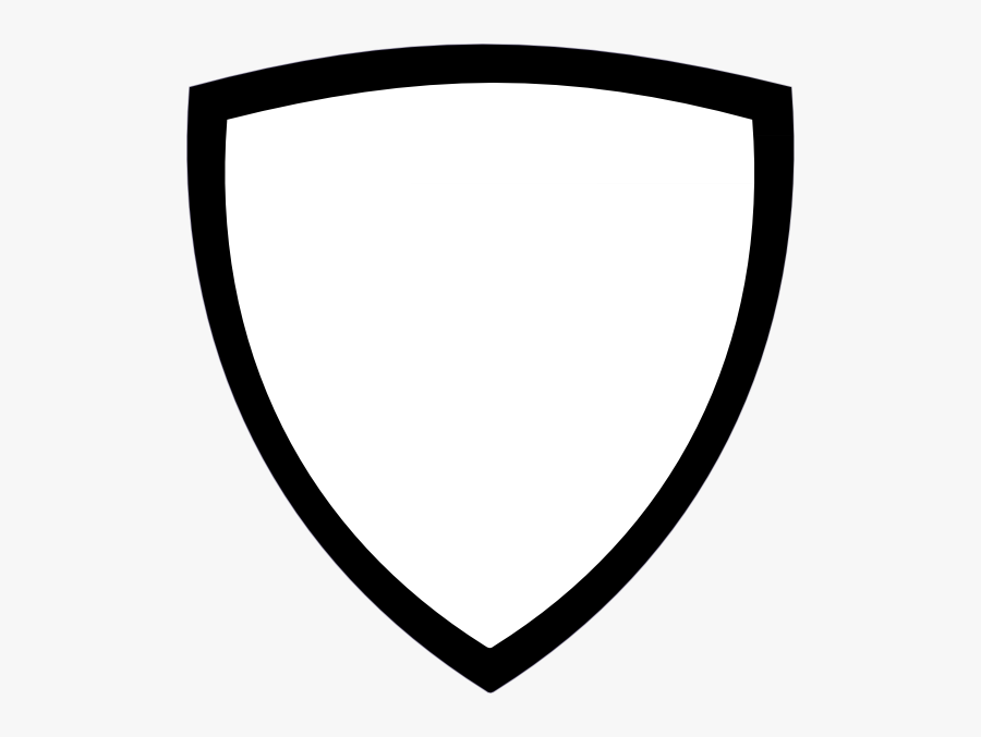 Superhero Shield Clipart Clipart Kid - Shield Logo Black And White, Transparent Clipart