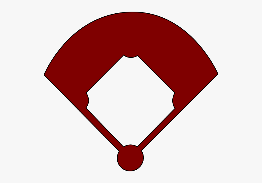 Softball - Field - Clipart - Baseball Field Clipart Red, Transparent Clipart