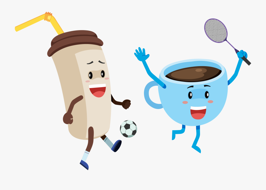 Snack Clipart Soccer - Cartoon Coffee Breakfast, Transparent Clipart