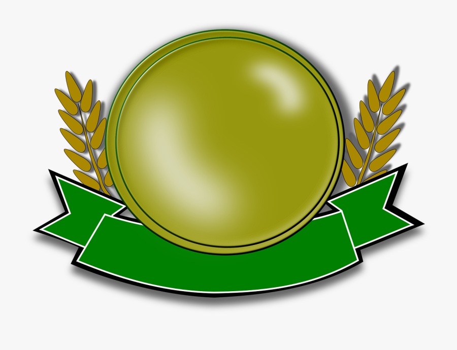 Grunge Softball Cliparts 4, Buy Clip Art - Medal Green Clipart, Transparent Clipart