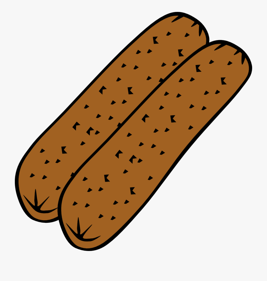 Hotdog Clipart Black And White, Transparent Clipart