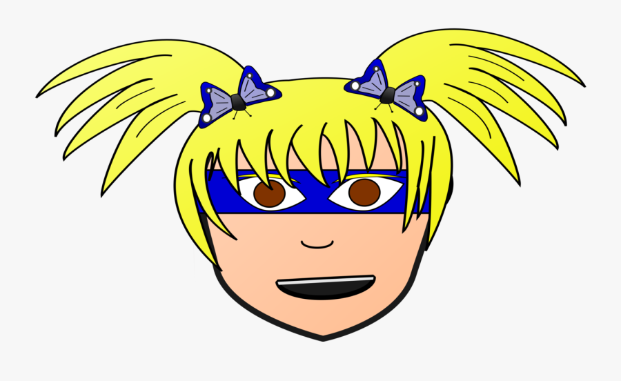Clip-art, Hero, Pigtails, Superhero, Female, Head - Clip Art, Transparent Clipart