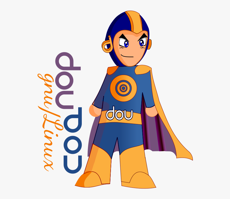 Super Hero Dou Clip Art - Cartoon Boy Superhero Png, Transparent Clipart