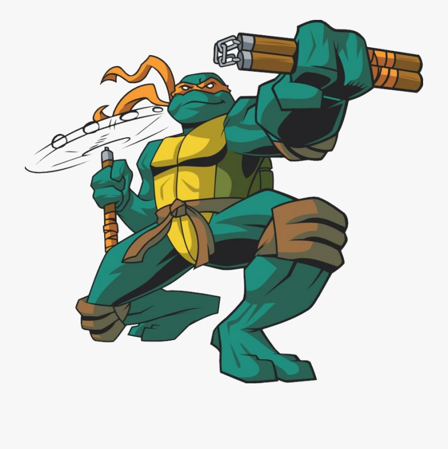 Fictional Art,art,sketch - Michelangelo Ninja Turtles 2003, Transparent Clipart
