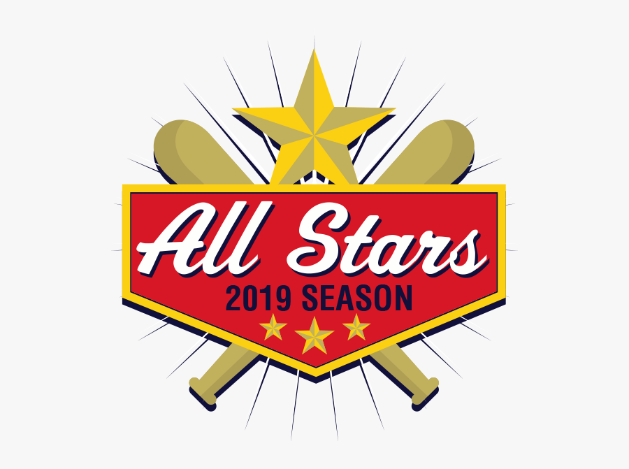 2019 All Stars Baseball, Transparent Clipart