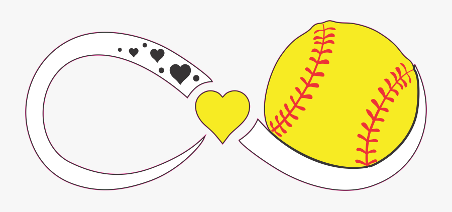Black And White Softball, Transparent Clipart